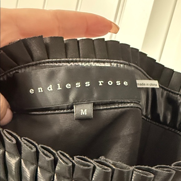 Endless Rose Black Pleated Mini Skirt - Picture 2 of 3